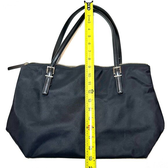 Kate Spade New York Black Medium Nylon Tote With Adjustable Leather Straps - Picture 2 of 8